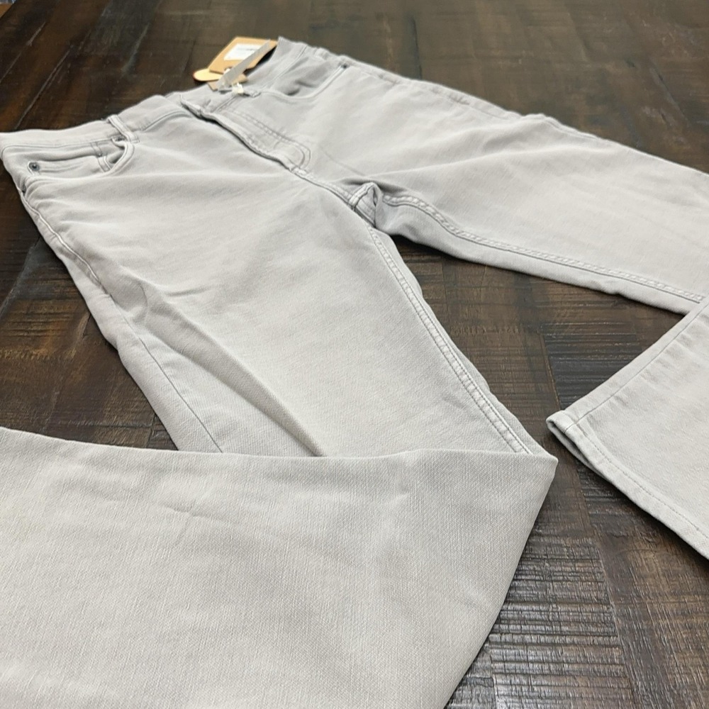 Faherty Mens 30x28 Gray Stretch Terry 5-Pocket Garment Dyed Denim Jeans MBF2437